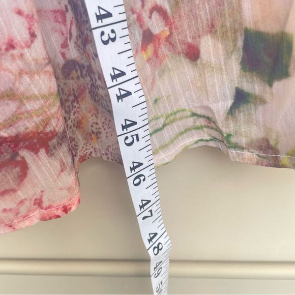 Dazy Subdued Floral Flowy Button Front Midi Dress Small - Picture 10 of 10